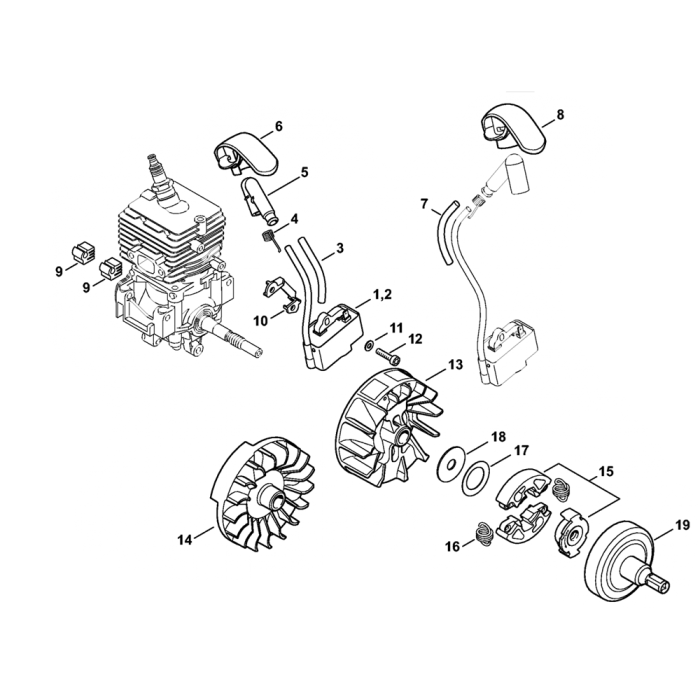 Stihl FS56 Ignition System Clutch Assembly L&S Engineers