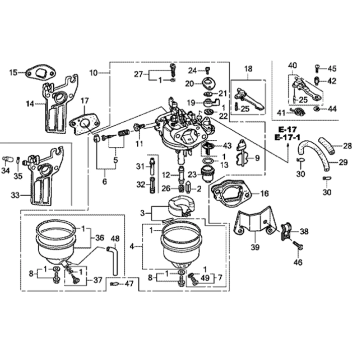 Carburetor Assembly For Honda Gx160t2 Gcbrt Engines L S Engineers