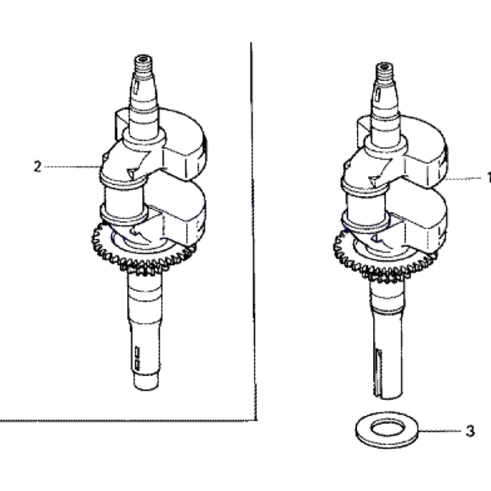 Crankshaft Assembly For Honda Hrx537 C2 Hye Lawn Mowers L S Engineers