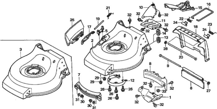 Cutter Housing for Honda HRG536C - SDT Lawn Mower