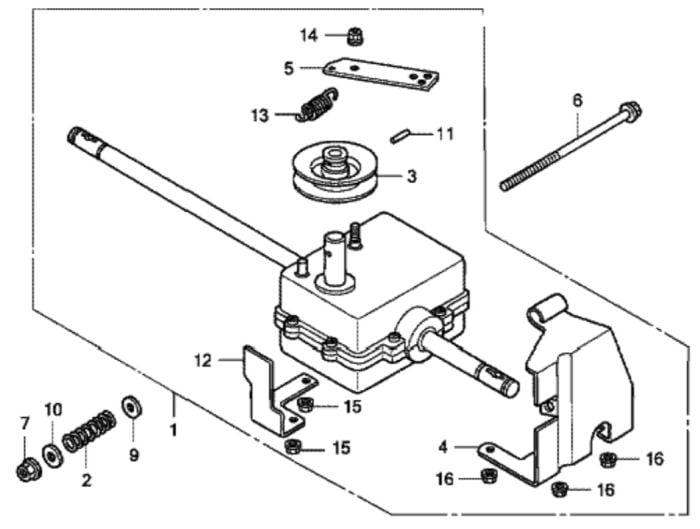 Transmission for Honda HRG536C - SDF Lawn Mower