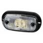 Clear LED Front Marker Lamp with Reflex Reflector and Leads - 12V - Each - 0-167-00