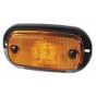 Amber LED Side Marker Lamp with Reflex Reflector and Leads - 12V - 0-167-10