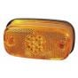 Amber LED Side Marker Lamp with Reflex Reflector and Screw Cable Connections - 24V - Each - 0-169-60