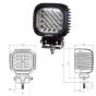 16 x 3W CREE LED Work Lamp - Black, 10-30V 3800lm, IP67 - Each - 0-420-76