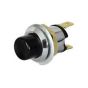 Black/Metal Momentary On Push Switch - 10A at 12V Pack of 100 - 4-485-01