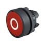 Red Flush Push Button, Spring Return White Circle on Red Face - Each - 0-657-30