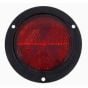 Red 70mm Round Three Hole Fixing Reflector (Pack of 10) - 0-665-05