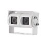 CCTV Twin Camera Infra-red Colour with Sound MIRROR Image |Pearl White - Each - 0-776-54