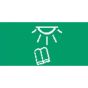 Green Reading Lamp Rocker Switch Lens - top half (Pack of 5) - 0-791-17