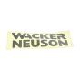 Label for Wacker Neuson VP1135A Compactor - OEM No. 5000213181