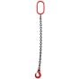 4 metre 7mm 1-Leg Chain Sling with Clevis Sling Hooks with Safety Catch