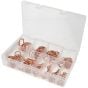 Assorted Box Copper Compression Washers, Sizes: 6x10-26x31 - Pack of 250