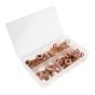 Copper Washers Imperial Sizes - Assorted Box 270 Pieces