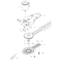 Gears Assembly for Husqvarna 115IHD45 Hedge Trimmers