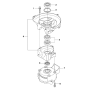 Gear Housing Assembly for Husqvarna 123 HD65X Hedge Trimmers