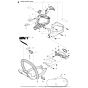 Handle & Controls Assembly for Husqvarna 123 HD65X Hedge Trimmers