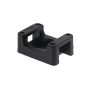 Black Fixing Base for up to 9mm Cable Ties - 23 x 15mm (Pack of 25) - 0-002-44