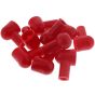 Large Red PVC Insulating Boot - Cable Entry 8mm, Terminal Hole Diameter 17mm - Pack of 10