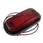 Red LED Rear Marker Lamp with Reflex Reflector and Leads - 12V - Each - 0-167-05