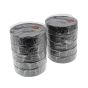 Black PVC Adhesive Tape - 19mm x 20m Pack of 10 - 0-615-00