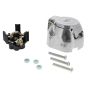 7 Pin Metal Caravan Socket with Fog Lamp Cut Out - 12V ISO 1724 - Each - 5-692-09