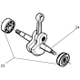 Crankshaft Assembly for Husqvarna 136LE Chainsaw