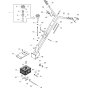 Main Assembly (Petrol) for Belle 1400 Series Pro Trowel (600) 