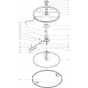 Spider Arm & Disc Assembly for Belle 1400 Series Pro Trowel (600) 