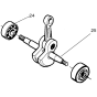 Crankshaft Assembly for Husqvarna 141 Chainsaw