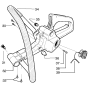 Fuel Tank & Handle Assembly for Husqvarna 142e Chainsaw