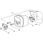 Muffler Assembly for Husqvarna 142e Chainsaw