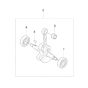 Crankshaft Assembly for Husqvarna 143RS Brushcutter