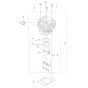 Cylinder Assembly for Husqvarna 143RST Brushcutter