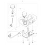 Fuel Tank Assembly for Husqvarna 143RST Brushcutter