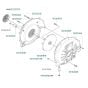 Fan Assembly for Husqvarna 145 BT Blower