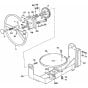 Trunnion & Tilt Wheel Assembly for Winget 150T Cement Mixers