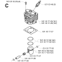 Cylinder Piston for Husqvarna 152RB Brushcutters