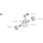 Crankshaft for Husqvarna 152RJ Brushcutters