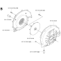 Fan Assembly For Husqvarna 155B Leaf Blowers