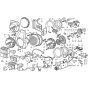 Starter Motor Assembly for Lombardini 15LD (225) Engines