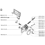 Chain Brake Assembly for Husqvarna 16 Electric Chainsaws