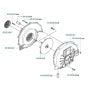 Fan Assembly for Husqvarna 165 BT Blower