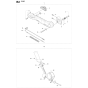 Handle & Controls Assembly For Husqvarna 170BF Leaf Blowers