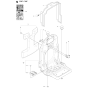 Frame Assembly For Husqvarna 170BF Leaf Blowers