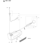 Fuel Tank Assembly For Husqvarna 180BF Leaf Blowers