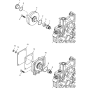 Mount. Parts Hydrualic Pump Assembly for Hatz 1B30 Engine