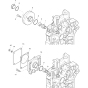 Mount. Parts Hydr. Pump Assembly for Hatz 1B50 (50.16) (50.10) Z Equipments Engine