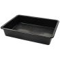 5 Pack - Black Plastic Drip Tray (Internal: 560x410mm) (External: 640x490x120mm)