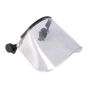 Visor w/ Adaptors, 8" Polycarbonate Visor Only w/ Slot Adaptors